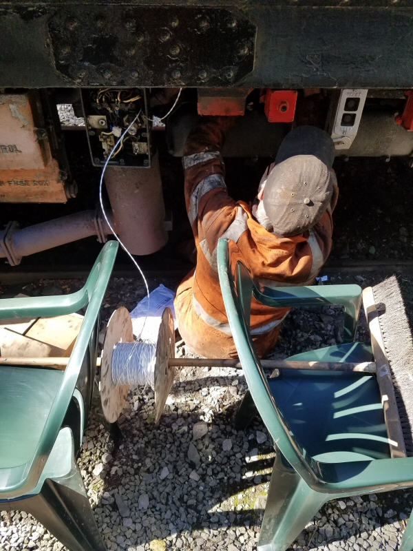 Class 108 installation of wiggly wire fire detectors